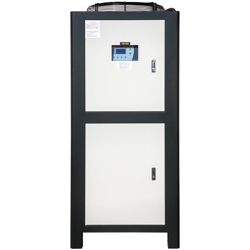 15 Ton Industrial Water Chiller, 15HP Air-Cooled System, Finned Condenser with Micro-Computer Control, Stainless Steel Water Tank, DOBA-WC15