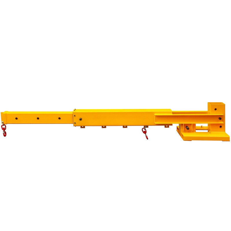6000 lbs (3T) Forklift Mobile Crane, Truss Jib Boom with 2 Hooks, Heavy-Duty Forklift Lifting & Towing Attachment, DOBA-FC6000