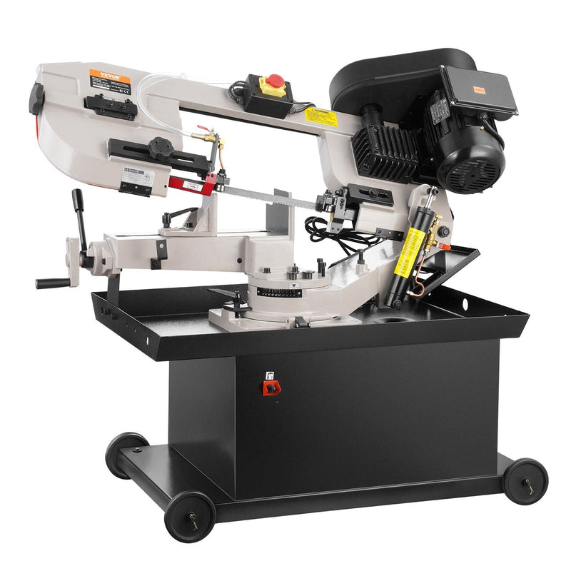 Metal Horizontal Band Saw 7" x 8.25" Cutting Capacity, 1.1kW Dual Voltage 110/220V, VEVOR, DOBA-BS7825