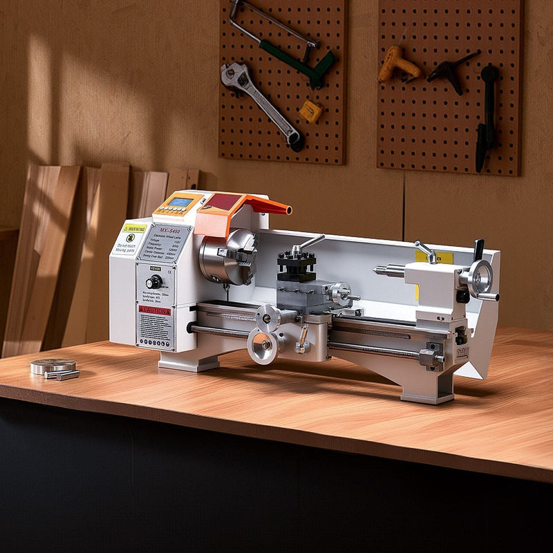 8.7" x 18" Metal Lathe Machine, 1250W Brushless Motor, 0–2500 RPM Variable Speed, Automatic Feed Bench Lathe, DOBA-ML8718
