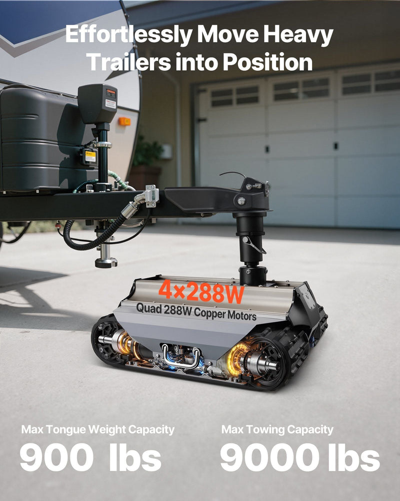 Electric Trailer Mover 9000 lbs Remote-Controlled Camper Trolley, VEVOR, DOBA-TM9000