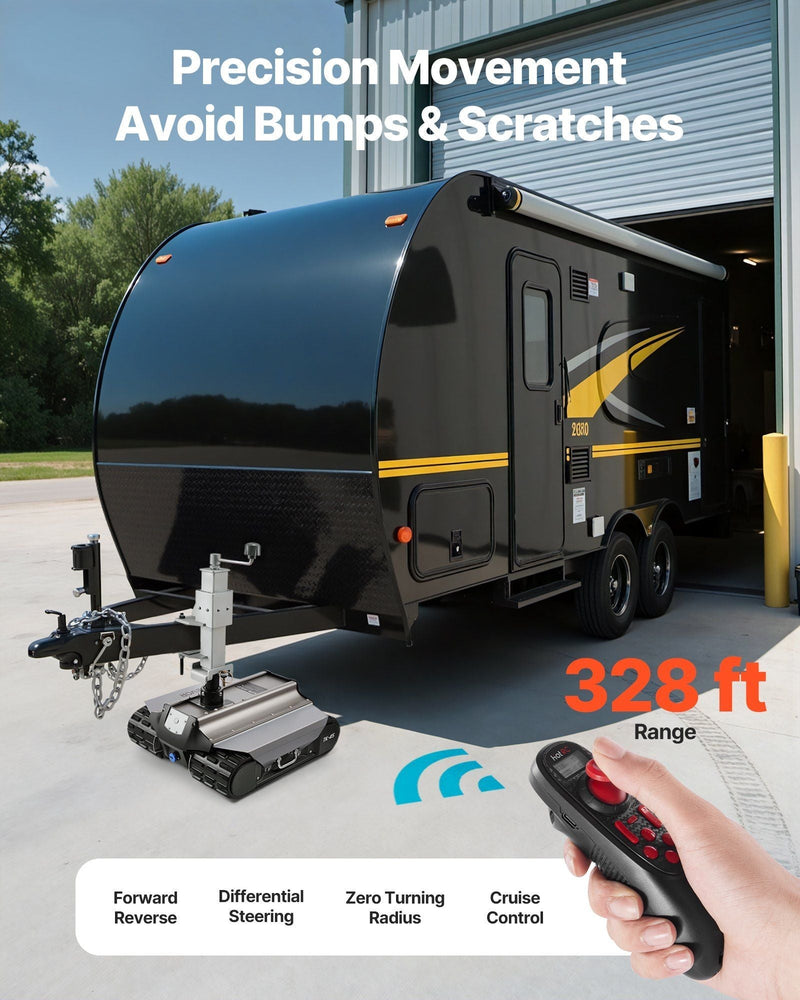 Electric Trailer Mover 9000 lbs Remote-Controlled Camper Trolley, VEVOR, DOBA-TM9000