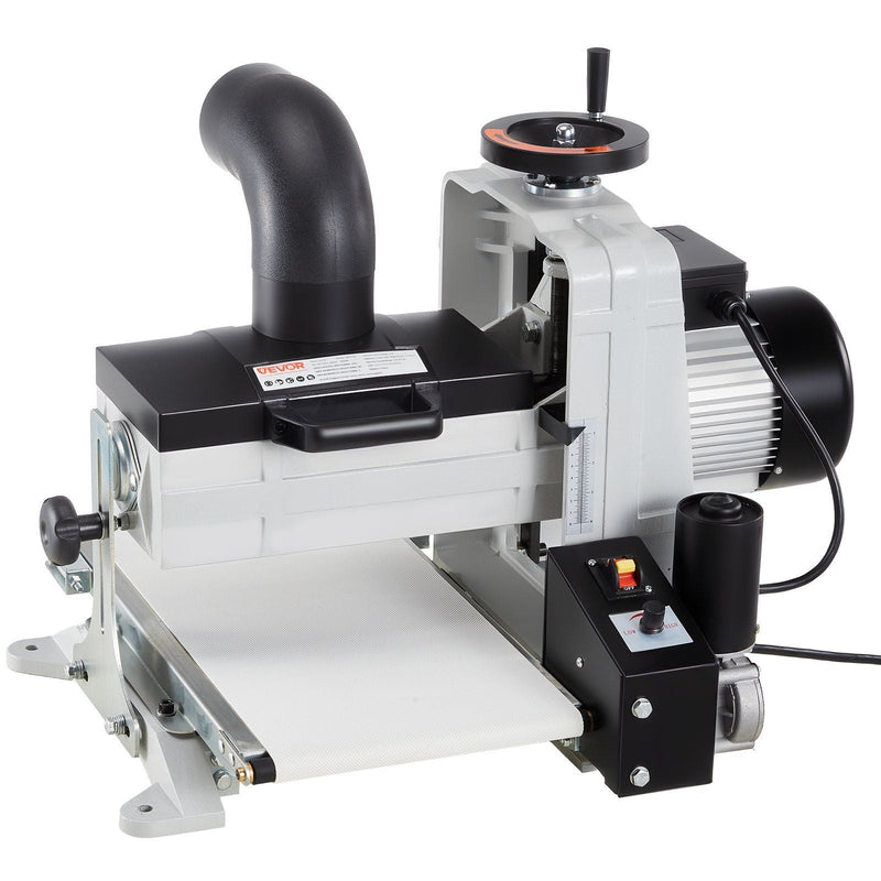10" Benchtop Drum Sander, 1HP Dual Motor with Variable Speed Conveyor & Dust Port, VEVOR, DOBA-DS101